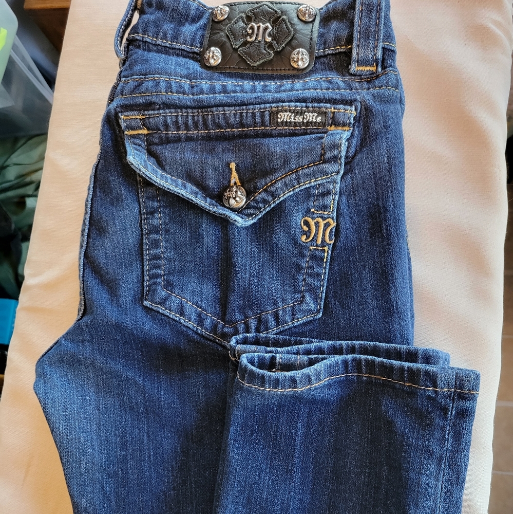 Miss Me Mid Rise Skinny Crop Jeans